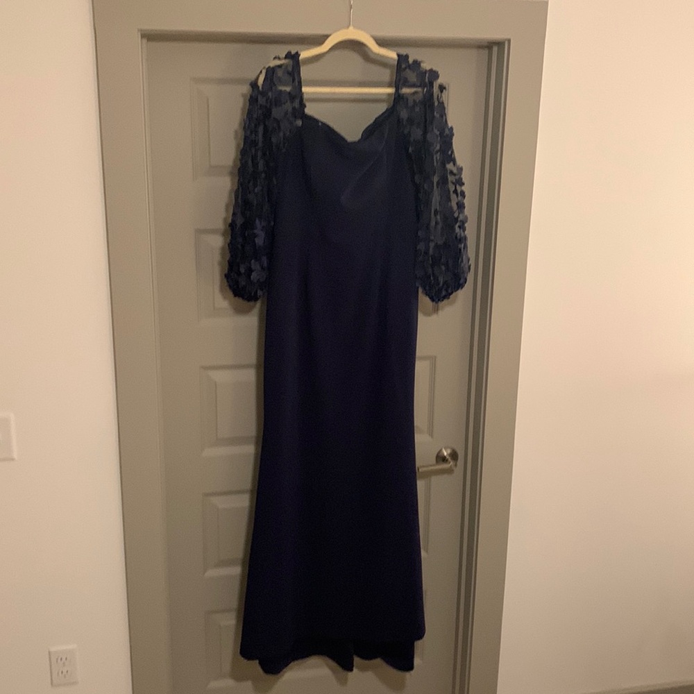 Navy Blue floor length dress